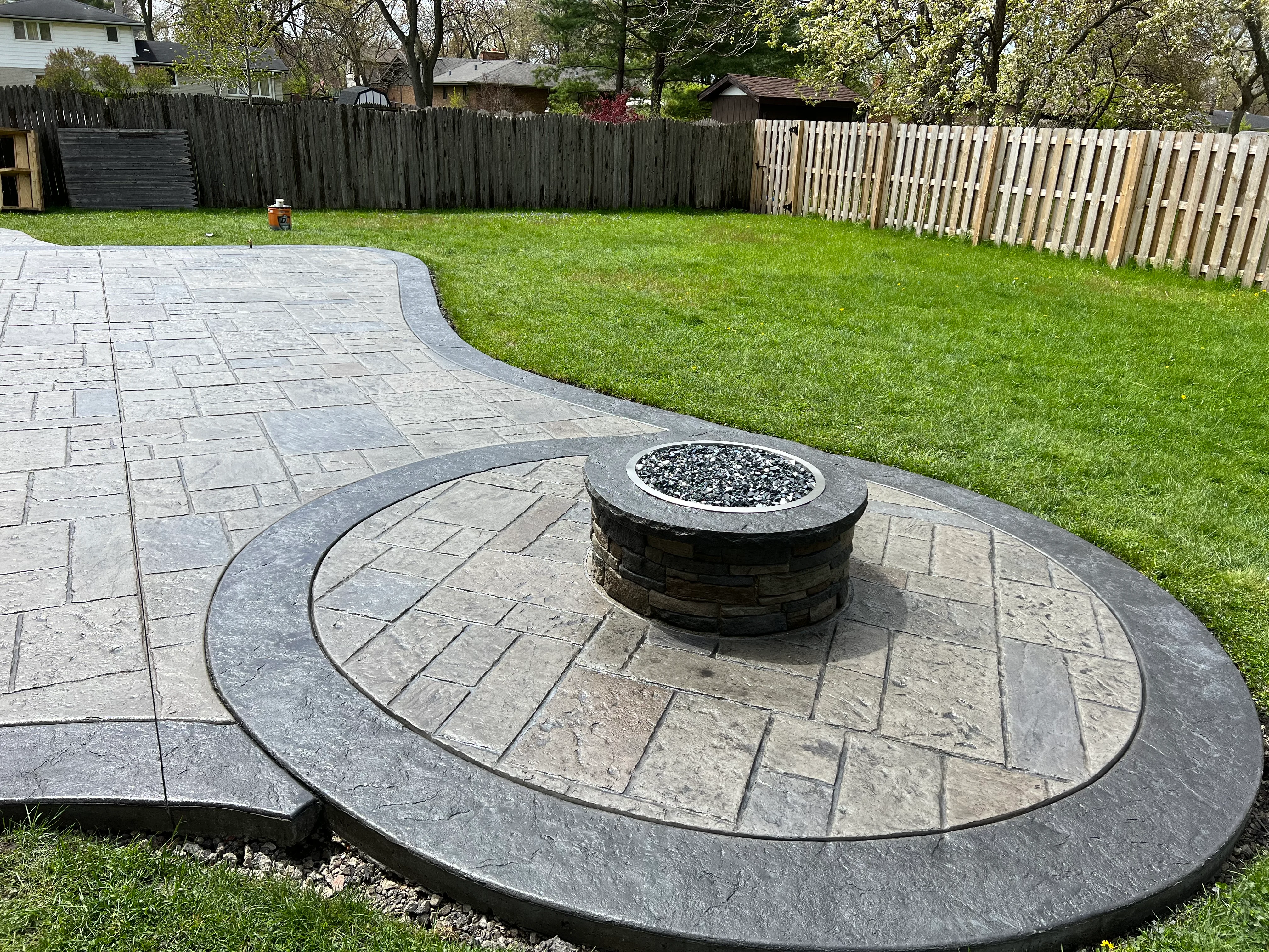 Concrete walkway and steps installation in Schererville IN